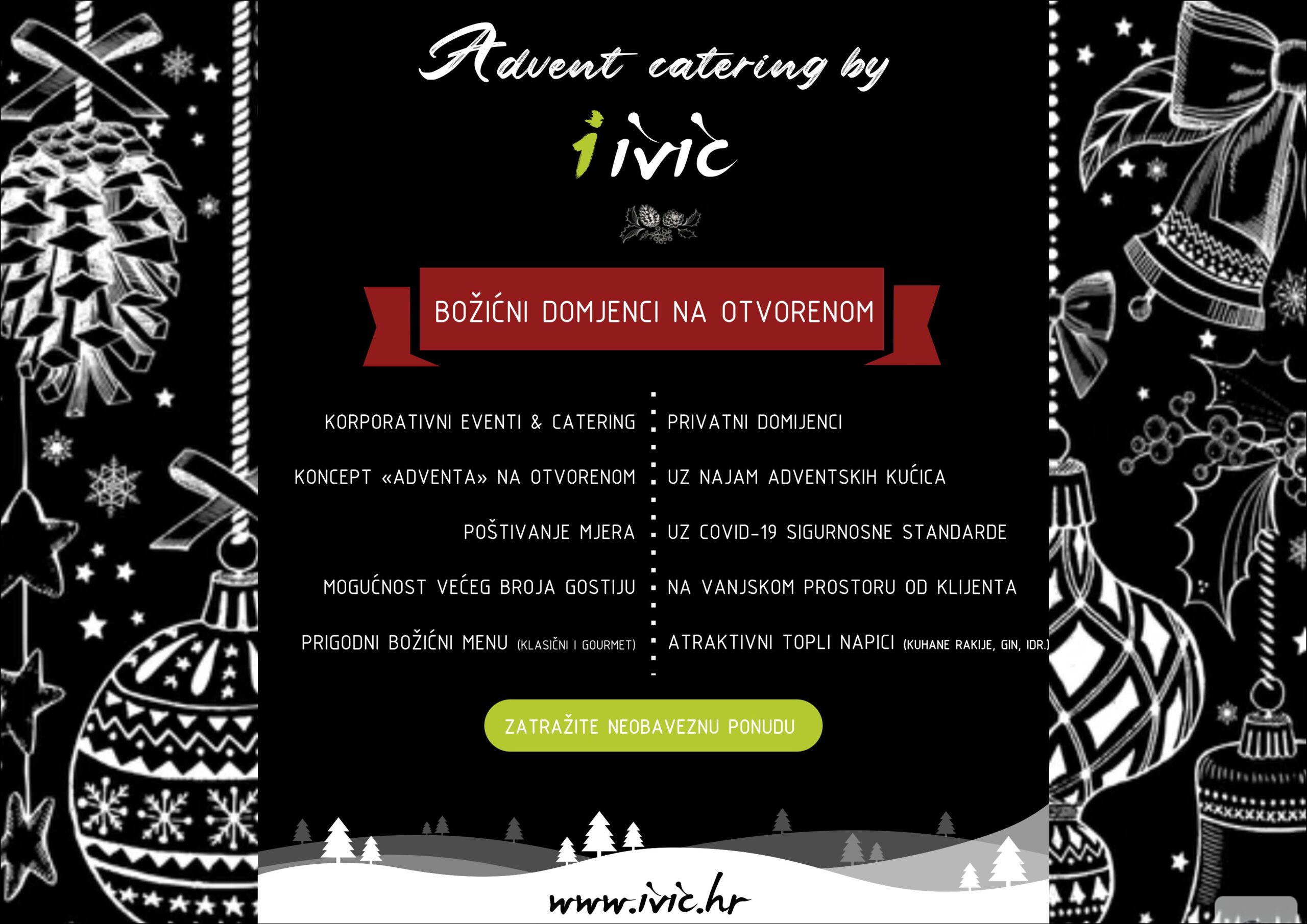 Božićni domjenak na otvorenom Advent catering by Ivić