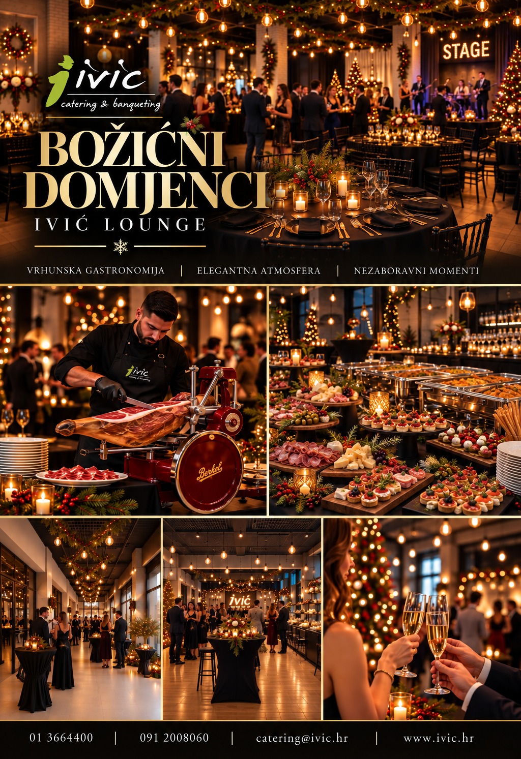 Ivić Lounge poslovni božićni domjenci catering poslovni event eventi blagdanski domjenak